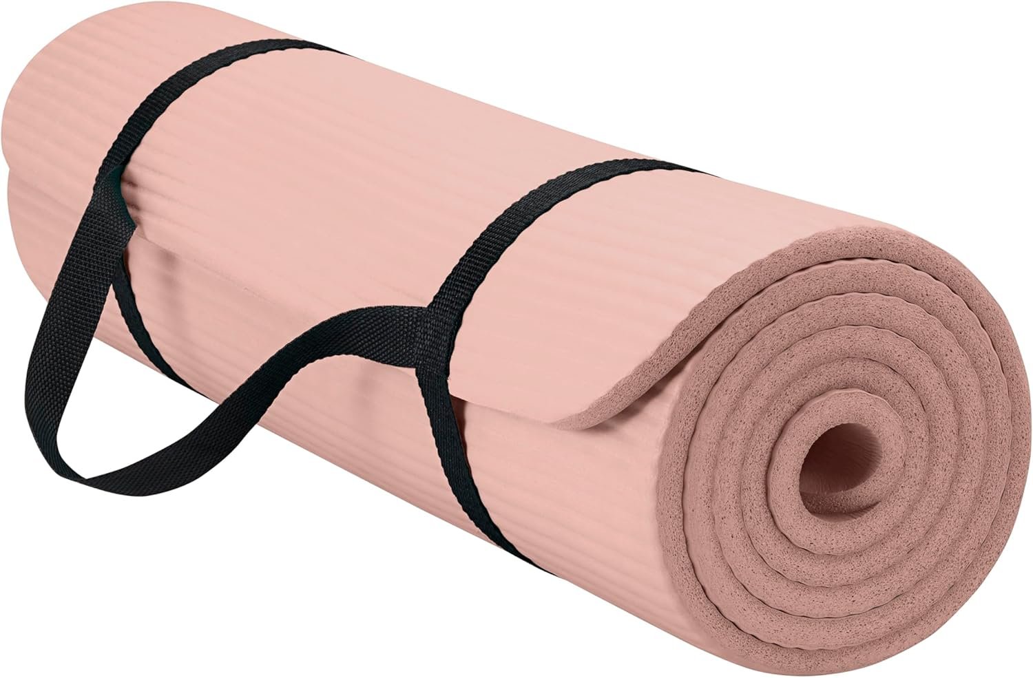 Gaiam Thick Yoga Mat with Easy-Cinch Carrying Strap