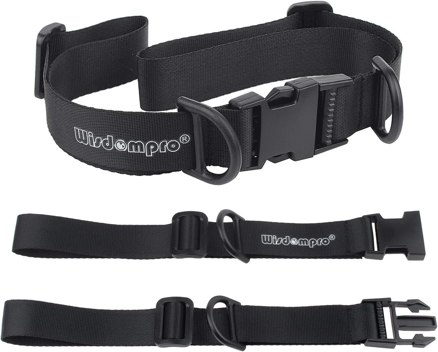 Wisdompro Backpack Chest Straps 2 Pack, Heavy Duty Adjustable Backpack Sternum Strap Chest Belt with Quick Release Buckle for Hiking and Jogging – with Slide Lock