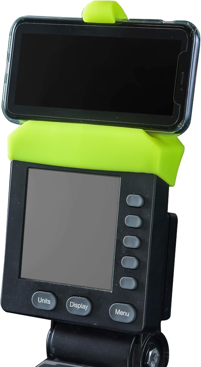 Phone Holder Made for PM5 Monitors of Concept 2 Rower, SkiErg and BikeErg – Silicone Smartphone Cradle Compatible with Concept 2 Rowing Machine. Ideal Rower Accessories