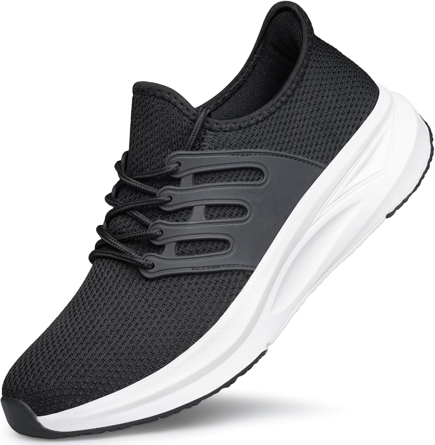 YHOON Mens Walking Shoes Non Slip Running Tennis Shoes Lightweight Workout Breathable Fashion Sneakers Gym Comfortable Athletic