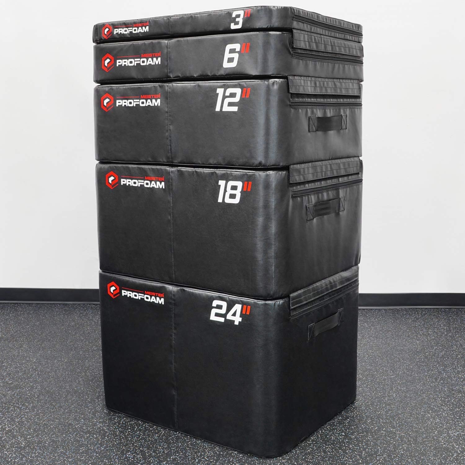 Meister PROFOAM Plyo Boxes – Foam Plyometric Jump Boxes for Professional Gyms