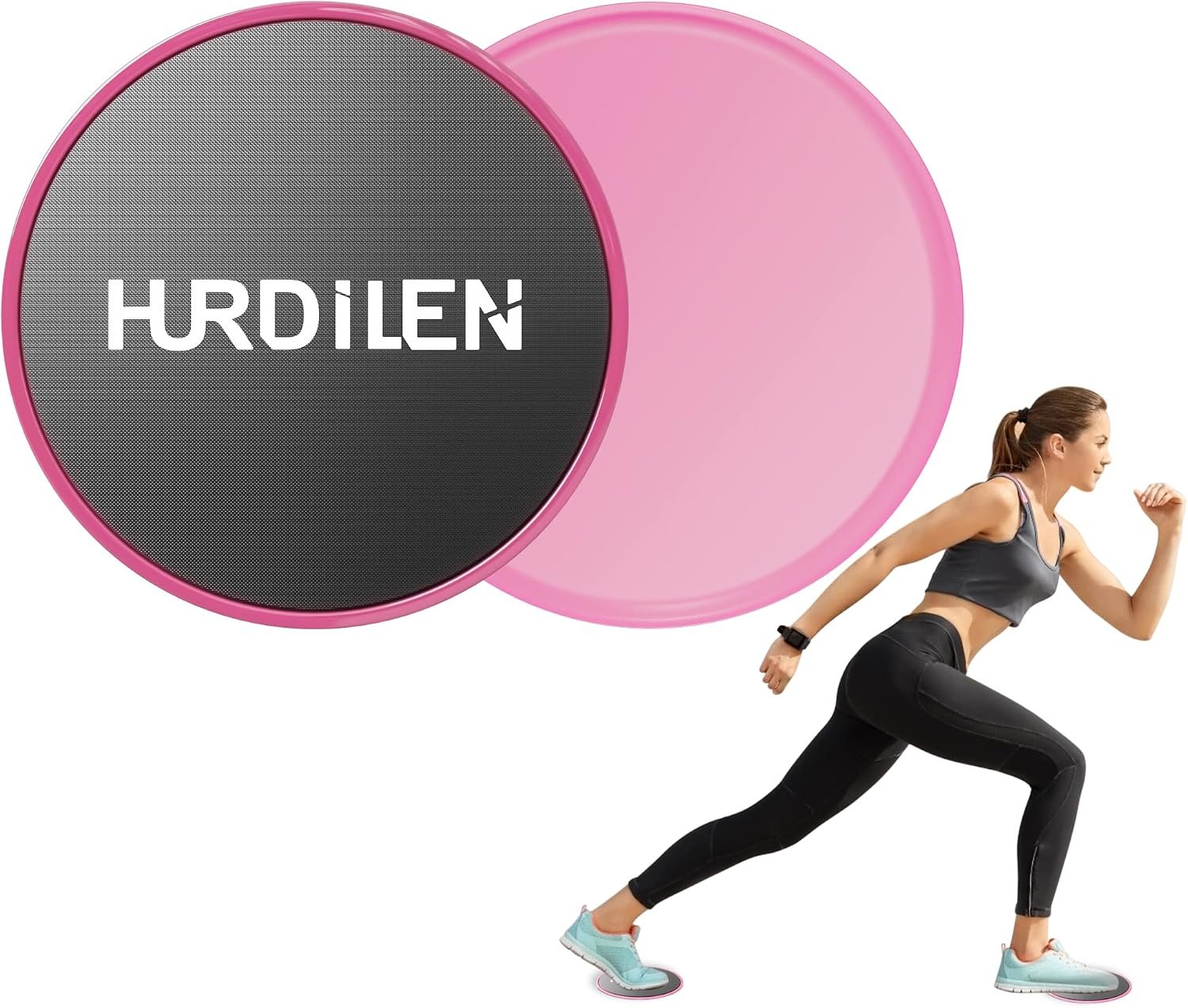 Core Sliders, Exercise Gliding Discs Dual Sided Use on Carpet and Hardwood Floors, Lightweight and Perfect Fitness Apparatus for Training Abdominal Core Strength