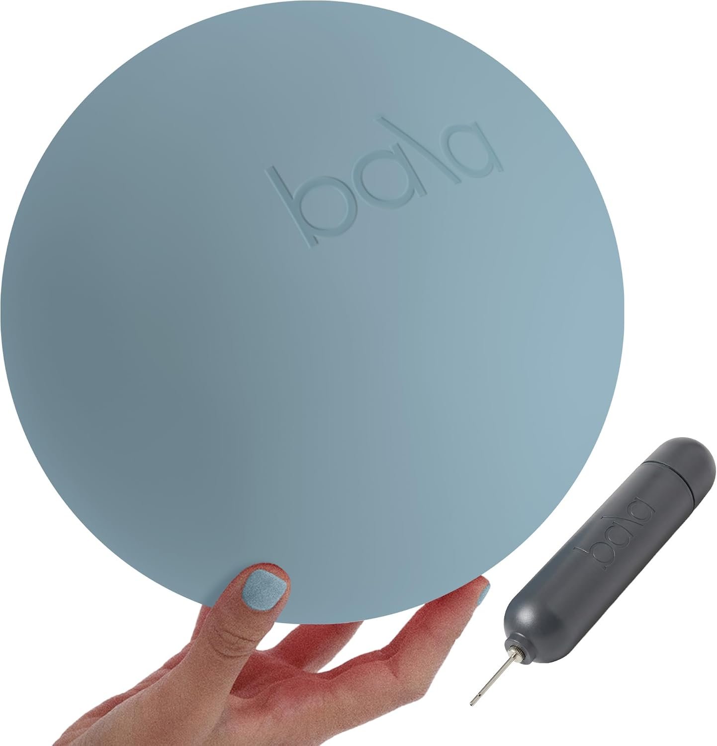 Bala Pilates Ball, Non-Weighted Exercise Ball for Yoga & Barre – Small 8″